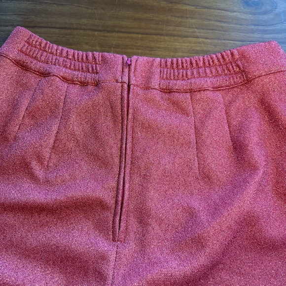 Vixen by Micheline Pitt Miss Kitty Cigarette Pants Pink Sparkle L NWT Rare - Picture 7 of 12